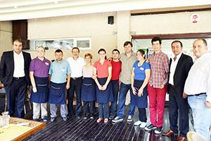 Sağlam down sendromluları ziyaret etti