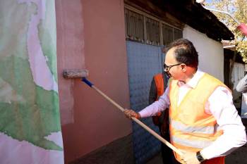 ’Köyümü Seviyorum Sokağımı Boyuyorum’ Projesi Kınık’Ta Başladı
