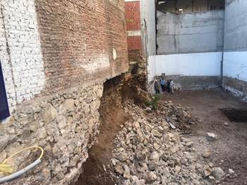 (Özel) İnşaat Sırasındaki Toprak Kayması Korkuttu
