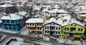 (Özel) Kar Altında Olan Tescilli Ünlü Tarihi Konakların Havadan Görüntüleri
