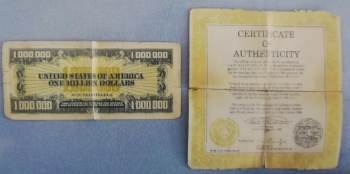 1 Milyon Dolar Banknot Ve Sertifikası Ele Geçirildi
