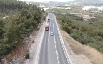 12 Araç Sürücüsü Drone Denetiminden Kaçamadı
