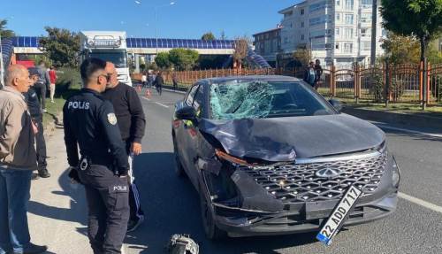 14 yaşındaki çocuğa otomobil çarptı!