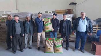 176 Çiftçiye Yüzde 50 Hibe Destekli Ekmeklik Buğday Tohumu Dağıtıldı

