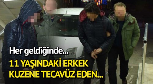 19 yaşındaki sapık kuzen gözaltına alındı