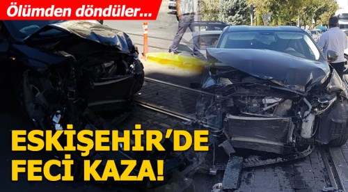 2 otomobil çarpıştı 4 kişi yaralandı