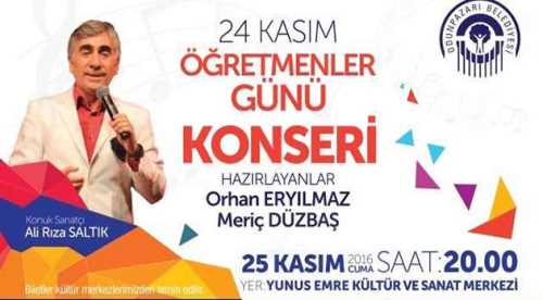 24 Kasım Ali Rıza Saltık ile kutlanacak