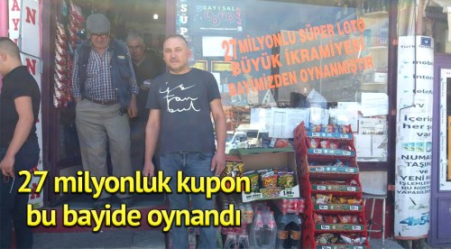 27 milyonluk talih kuşu Eskişehir'e kondu
