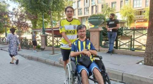 350 kilometre uzaklıktan Eskişehir'e o maç için geldi