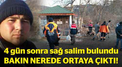 4 gün sonra bakın nerede bulundu!
