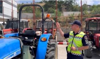 70 Traktör Araç Muayenesinden Geçti
