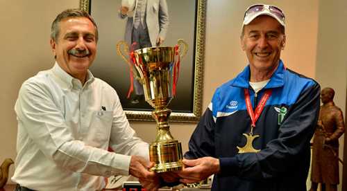 70 yaşındaki atlet 7 kez birinci oldu