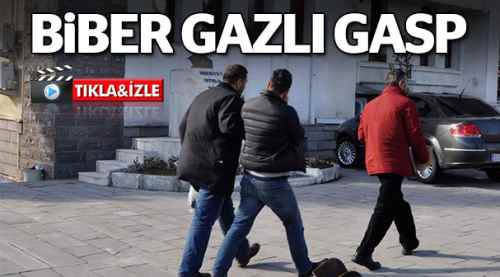 80 yaşındaki kadına biber gazlı gasp!