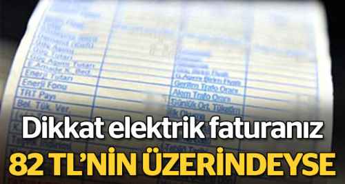 82 lirayı aşanlar serbest tüketici...