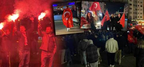 A Milli Futbol Takımı kazanınca Eskişehir bayram yerine döndü