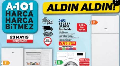 A101'e Koltuk ve Halı Yıkama Makinesi, Elektrikli Moped, Türk Kahvesi Makinesi, Tuşlu Piyano, Taraftar Nevresim Takımı  Geliyor!
