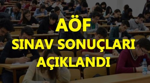 Açıköğretim Fakültesi sınav sonuçları açıklandı...