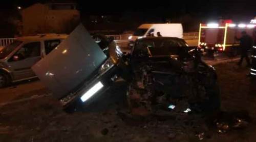 Afyon’da fizik kurallarını sorgulatan kaza!