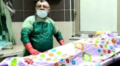 Afyon'da gassaldan cenazeyle akıl almaz paylaşım