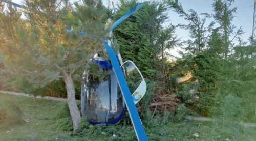 Afyon'da helikopter düştü