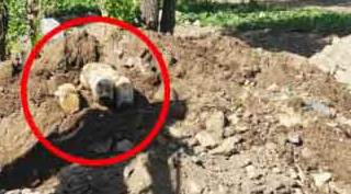 Afyon'da kanalizasyon hattı kazısında akıl almaz keşif!