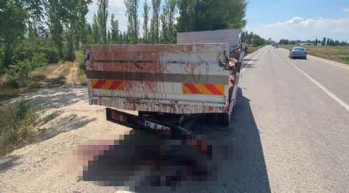 Afyon'da kaza kimse yaralanmadı ama olay yeri kana bulandı!