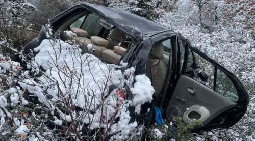 Afyon'da mucize kurtuluş: Uçuruma yuvarlandı