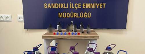 Afyon'da sahte alkol operasyonu