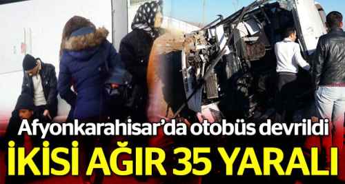 Afyonkarahisar’da can pazarı: 35 yaralı