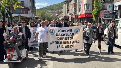 Afyonkarahisar’da Engelliler Haftası için farkındalık yürüyüşü