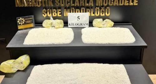 Afyonkarahisar’da gübre yüklü tırda 5 kilo uyuşturucu yakalandı