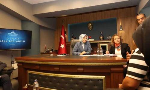 Afyonkarahisar'da halkla buluşma Dinar’da gerçekleşti