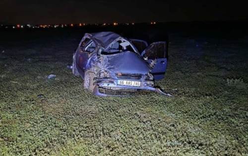 Afyonkarahisar’da takla atan otomobil şarampole uçtu: 1 yaralı