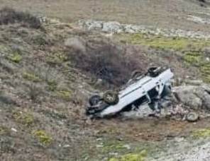 Afyonkarahisar'da Takla Atan Otomobilde 1 Ölü, 1 Yaralı