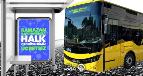 Afyonkarahisarlılara müjde: Bayramda ulaşım ücretsiz!