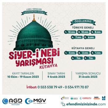 Agd’Nin Siyer-İ Nebi Yarışması İçin Kayıtlar Uzatıldı
