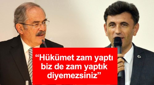 AK Parti'den Büyükerşen'e zam tepkisi