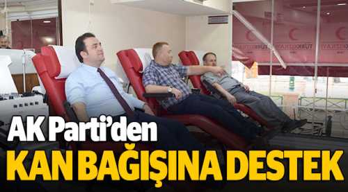 AK Parti'den kan bağışına destek