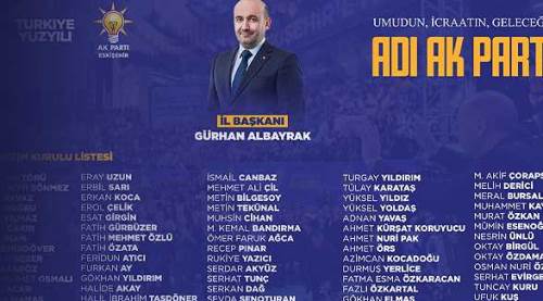 AK Parti Eskişehir İl Başkanlığı yeni döneme hazır: İşte o isimler...