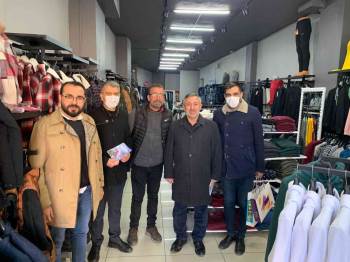 Ak Parti Heyeti Esnaf Ziyaretlerine Yoğunluk Verdi
