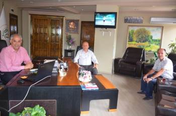 Ak Parti İlçe Başkanı Yılmaz’Dan Başkan Yaman’A Ziyaret
