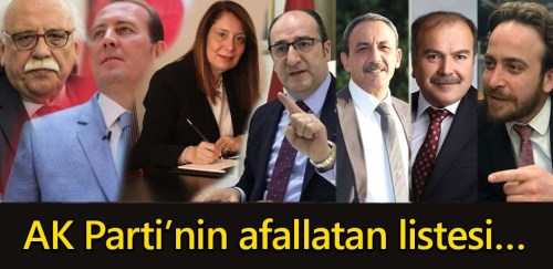 AK Parti’nin afallatan listesi…