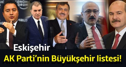 AK Parti’nin Büyüksehir listesi!