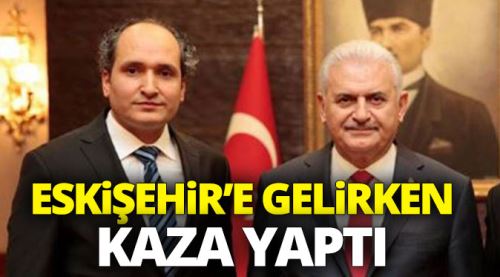 AK Partili Başkan Eskişehir'e gelirken kaza yaptı