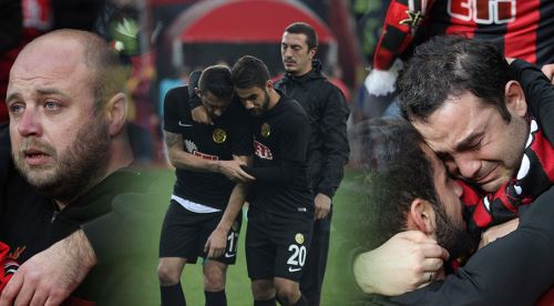 Akan bu gözyaşları Eskişehirspor için
