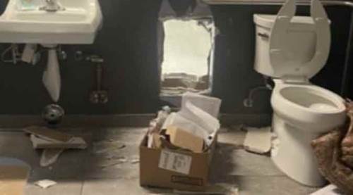 Akıl almaz soygun! Tuvalet duvarı delip...