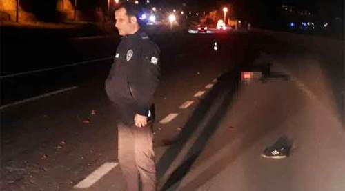 Alkol alıp yolun ortasında sızınca feci şekilde öldü