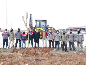Altıntaş’Ta Ağaçlandırma Çalışmaları
