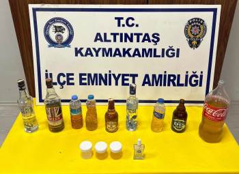 Altıntaş’Ta Sahte Alkol Operasyonu
