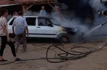 Altıntaş’Ta Yangın
